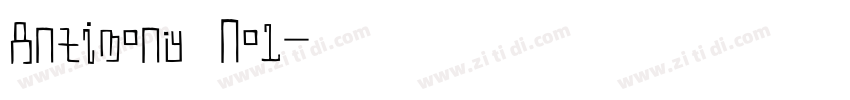 Antimony No1字体转换